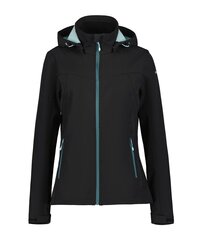 Icepeak женская куртка из софтшелла Brenham 54970-4*999, черный/мятный 6438549277579 цена и информация | Женские куртки | kaup24.ee