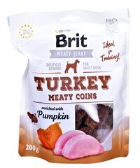 Brit Turkey Meaty Coins kalkunilihaga, 200 g цена и информация | Сухой корм для собак | kaup24.ee