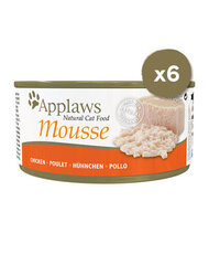 Applaws Cat Mousse для взрослых кошек с курицей, 6х70 гр цена и информация | Кошачьи консервы | kaup24.ee