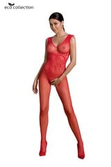 Сексуальный костюм ECO Passion Crotchless Catsuit, красный цвет цена и информация | Сексуальное женское белье | kaup24.ee