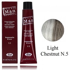 Juuksevärv Lisap Man Hair Color, Light Chestnut N.5, 60 ml цена и информация | Краска для волос | kaup24.ee