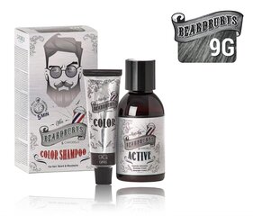 BEARDBURYS Окрашивающий шампунь для волос, бороды и усов, 9G Серый цена и информация | Краска для волос | kaup24.ee