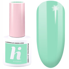 Hübriidlakk Hi Hybrid, 352 Luminous Green, 5 ml цена и информация | Лаки для ногтей, укрепители для ногтей | kaup24.ee