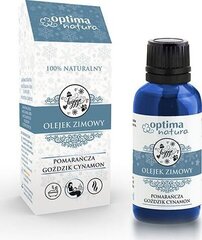 Apelsini, nelgi, kaneeli eeterlik õli Optima Natura Winter, 20ml цена и информация | Эфирные, косметические масла, гидролаты | kaup24.ee