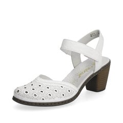 Sandaalid naistele Rieker 4099180, valge hind ja info | Naiste sandaalid | kaup24.ee