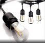 LED välisaia nööride komplekt LED pirnidega - 10m hind ja info | Aia- ja õuevalgustid | kaup24.ee