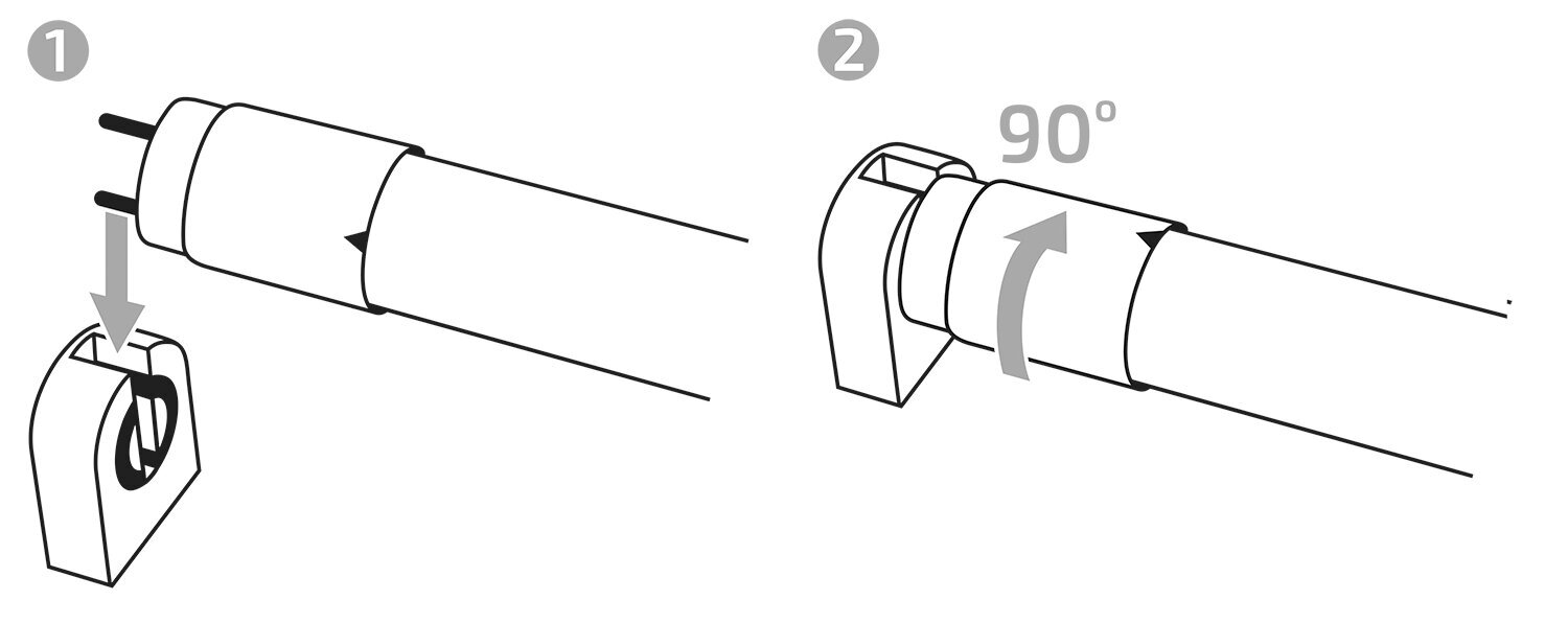 LED luminofoorlamp T8 - 9W - 60cm - ühepoolne toiteplokk - külmvalge (6000K) hind ja info | Lambipirnid, lambid | kaup24.ee