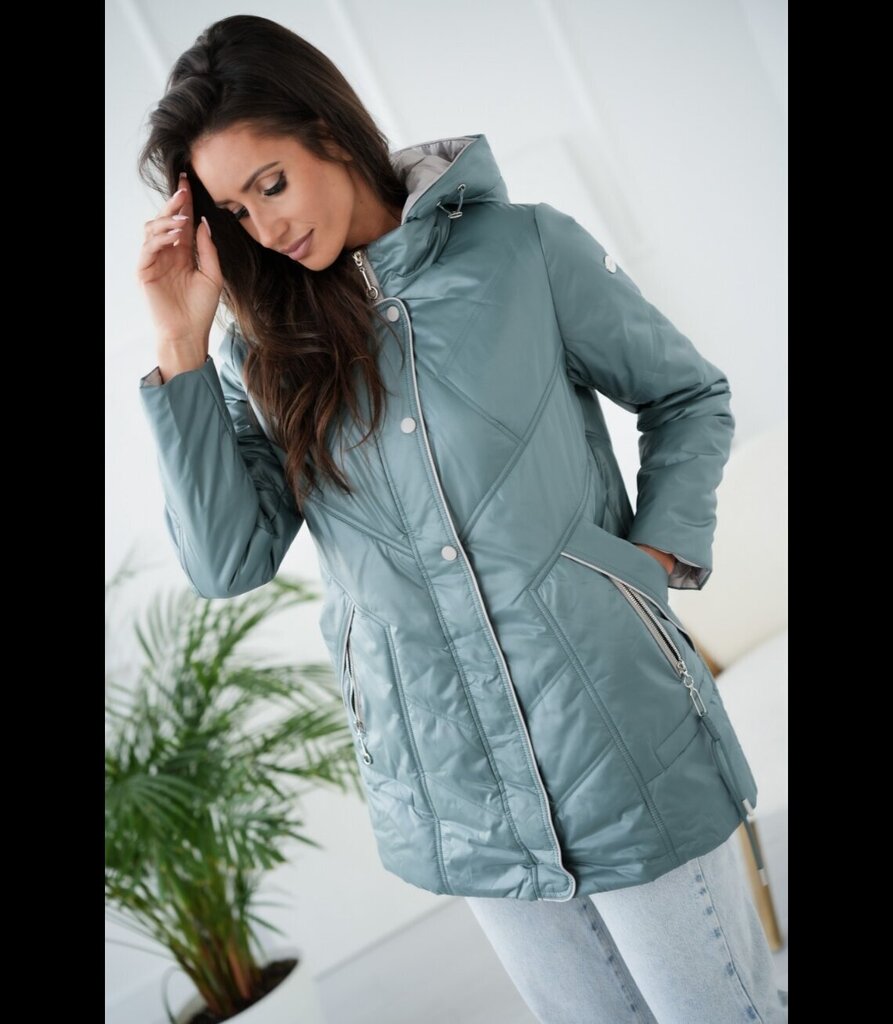 Women's transitional spring hooded jacket LUIZA 16823-F цена и информация | Naiste joped ja parkad | kaup24.ee