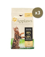 Applaws для взрослых кошек с курицей, 3x2 г цена и информация | Сухой корм для кошек | kaup24.ee