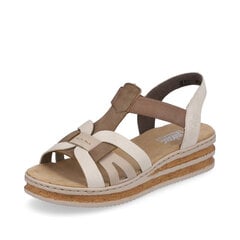 Sandaalid naistele Rieker 6291862241, beež hind ja info | Naiste sandaalid | kaup24.ee