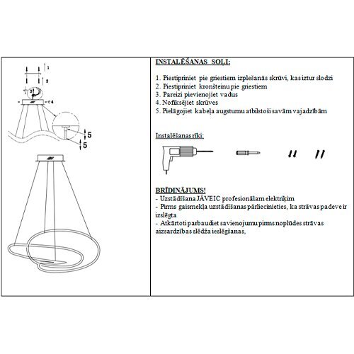 Rippvalgusti Altmarea, valge hind ja info | Rippvalgustid | kaup24.ee