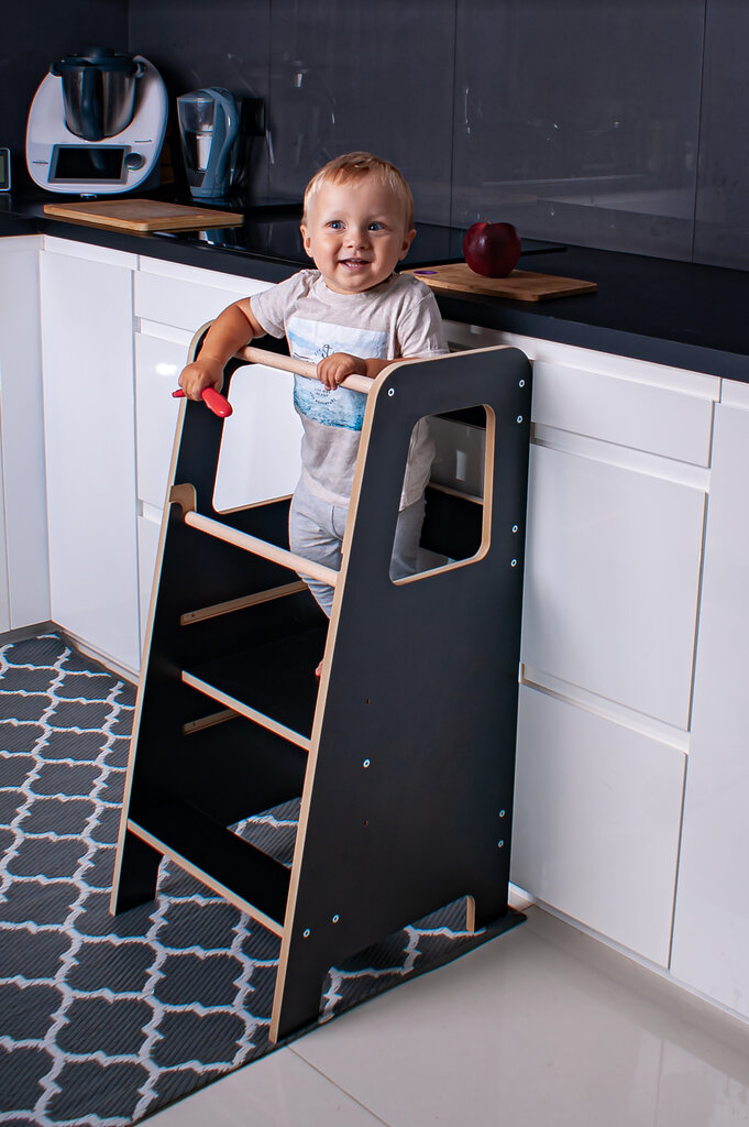 Köögitorn Babylike CRM1, must hind ja info | Laste lauad ja toolid | kaup24.ee