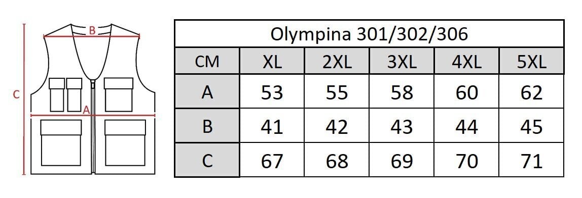 Meeste vest Olympina 306 цена и информация | Meeste vestid | kaup24.ee