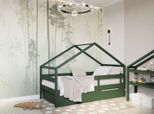 Кроватка-домик YappyHytte 200см, зелёная цена и информация | Детские кровати | kaup24.ee