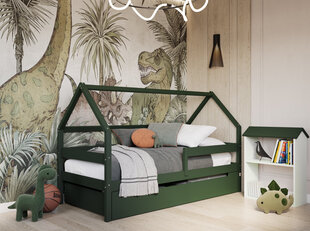 Кровать домик YappySole, зелёная цена и информация | Детские кровати | kaup24.ee