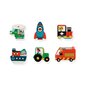 Puidust pusle - Sõidukid, Djeco DJ01831 hind ja info | Imikute mänguasjad | kaup24.ee