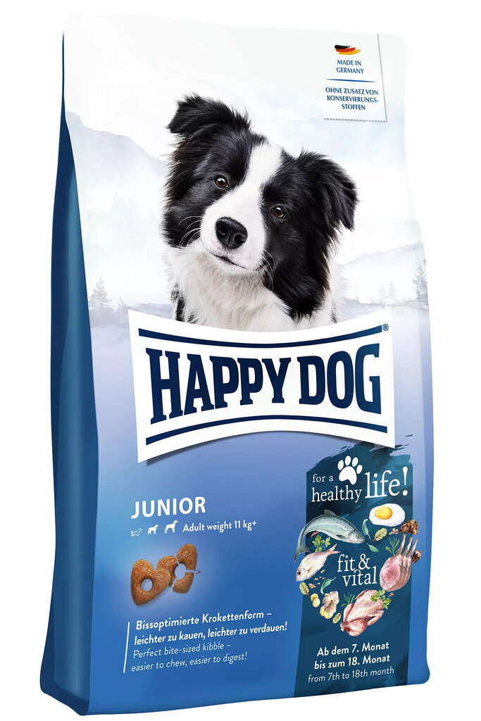 Happy Dog fit & vital Junior koeratoit, 10kg цена и информация | Kuivtoit koertele | kaup24.ee