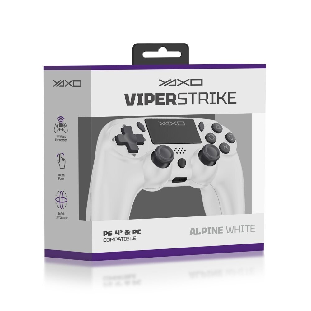 Yaxo Viper Strike PS4 kontroller, valge цена и информация | Mängupuldid | kaup24.ee