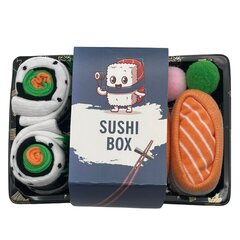 Sokid kinkekarbis Sushi, 3 paari hind ja info | Lõbusad sokid | kaup24.ee