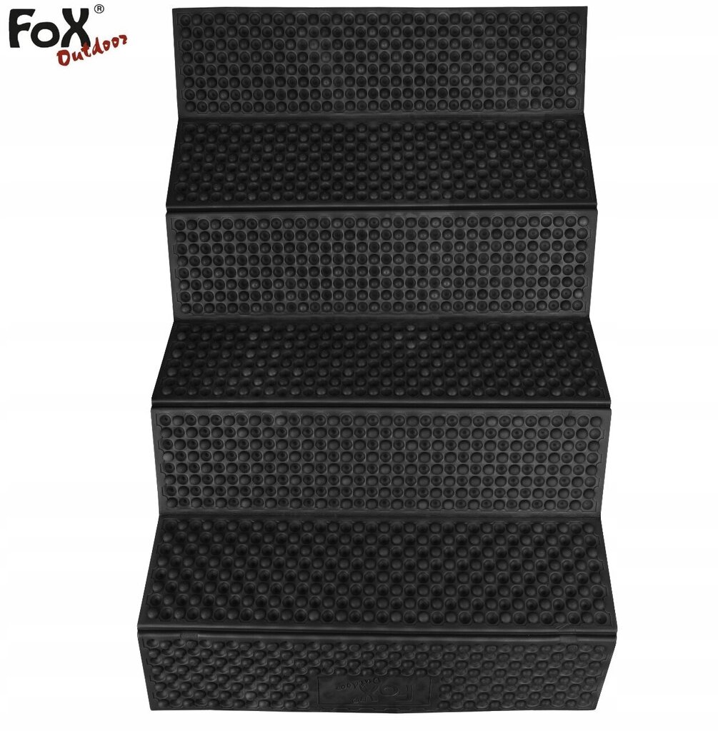 Matkamatt Fox Outdoor 180x58x1 cm, must цена и информация | Matkamadratsid, matkamatid | kaup24.ee