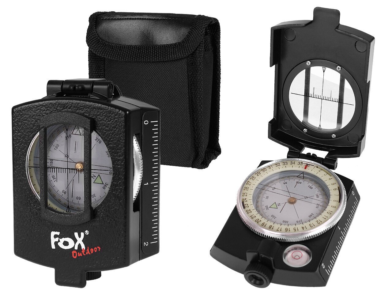 Kompass Precision Fox Outdoor, must цена и информация | Kompassid | kaup24.ee