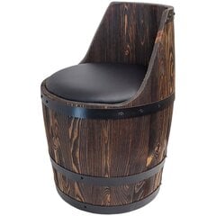 Tünnikujuline tool, pruun hind ja info | Söögilaua toolid, köögitoolid | kaup24.ee