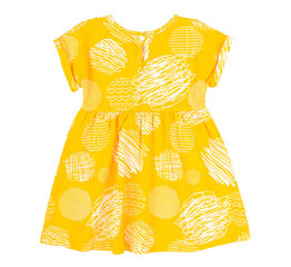 Хлопковое летнее платье для девочки Bembi PL345, жёлтое цена и информация | Платья для девочек | kaup24.ee