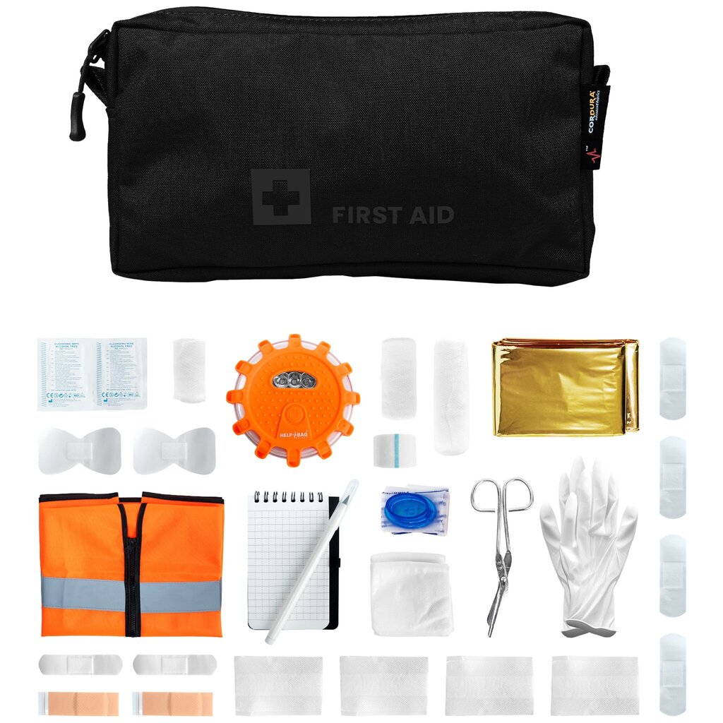 Evakuatsiooniseljakott koos varustusega Help Bag Max, must, 45L цена и информация | Matkakotid ja reisikotid | kaup24.ee