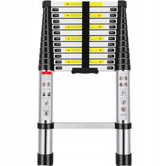 telescopic ladder 3.8M ALUMINIUM FOLDING FOLDING STOVE STOVE STOVE StandHeiz hind ja info | Redelid | kaup24.ee