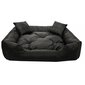 Lemmiklooma voodi KingDog Ecco, must, erinevad suurused hind ja info | Pesad, padjad | kaup24.ee