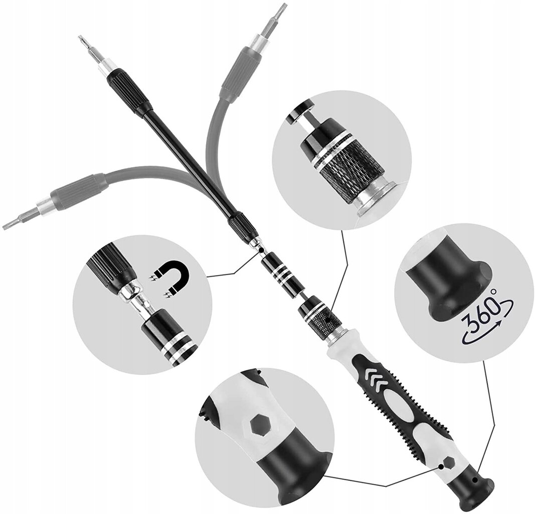 Universaalne täppiskruvikeerajate komplekt 119in1 цена и информация | Tööriistakastid, tööriistahoidjad | kaup24.ee