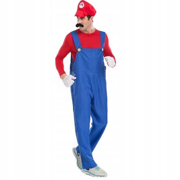 Super Mario Bros Kostüüm, suurus L hind ja info | Karnevali kostüümid | kaup24.ee