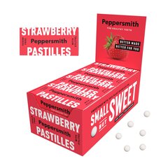 Ksülitool (xylitol) Peppersmith maasikamaitselised kommid 25 kommi (25x12) hind ja info | Maiustused | kaup24.ee