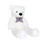 Pehme kaisukaru MKS White Teddy, 60 cm, valge цена и информация | Pehmed mänguasjad | kaup24.ee