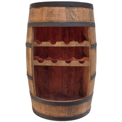 Деревянная бочка LED бар с дверцей, складной шезлонг для бутылок вина деревенский домашний бар цена и информация | ДЕРЖАТЕЛЬ ДЛЯ БУМАЖНЫХ ПОЛОТЕНЕЦ BERLINGER HAUS BH-1609 | kaup24.ee