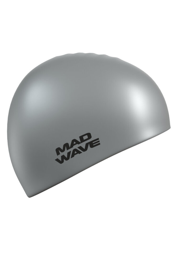 Ujumismüts Mad Wave Solid, hõbedast värvi цена и информация | Ujumismütsid | kaup24.ee