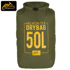 Veekindel kott Arid Dry Sack 50L, Helikon-Tex, oliivroheline цена и информация | Непромокаемые мешки, чехлы, дождевики | kaup24.ee