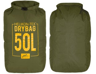 Veekindel kott Arid Dry Sack 50L, Helikon-Tex, oliivroheline цена и информация | Непромокаемые мешки, чехлы, дождевики | kaup24.ee