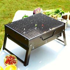 kokkupandav grill BBQ, 35x27x20cm, must цена и информация | Грили | kaup24.ee