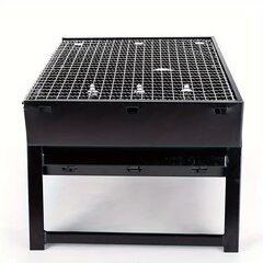 kokkupandav grill BBQ, 35x27x20cm, must цена и информация | Грили | kaup24.ee