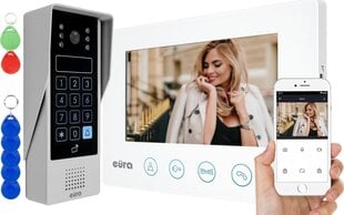 Система видеонаблюдения Eura VDP-90A3 Delta + белый монитор Tuya цена и информация | Домофоны | kaup24.ee