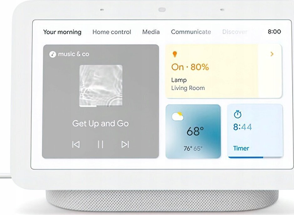 Assistent kõlar Google Nest Hub Google 2gen Chalk hind ja info | Valvesüsteemid, kontrollerid | kaup24.ee