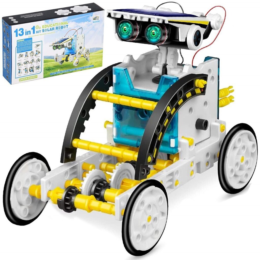 Päikesepaneeliga robot Springos 13in1, 190 tk hind ja info | Poiste mänguasjad | kaup24.ee