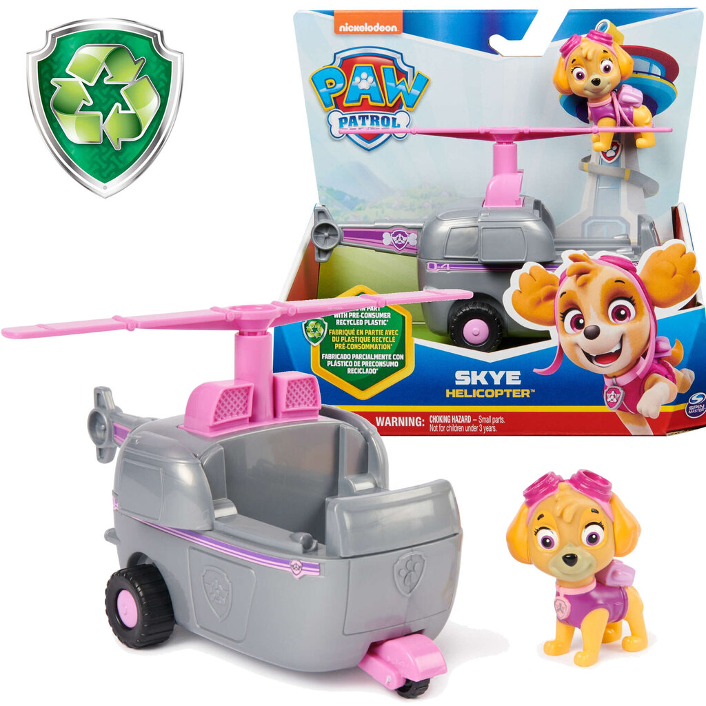 Helikopteri ja figuuri Paw Patrol 2w1 Skye hind ja info | Tüdrukute mänguasjad | kaup24.ee