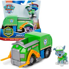 Prügiauto koos figuuriga Paw Patrol l 2-in-1 Rocky цена и информация | Развивающий мелкую моторику - кинетический песок KeyCraft NV215 (80 г) детям от 3+ лет, бежевый | kaup24.ee