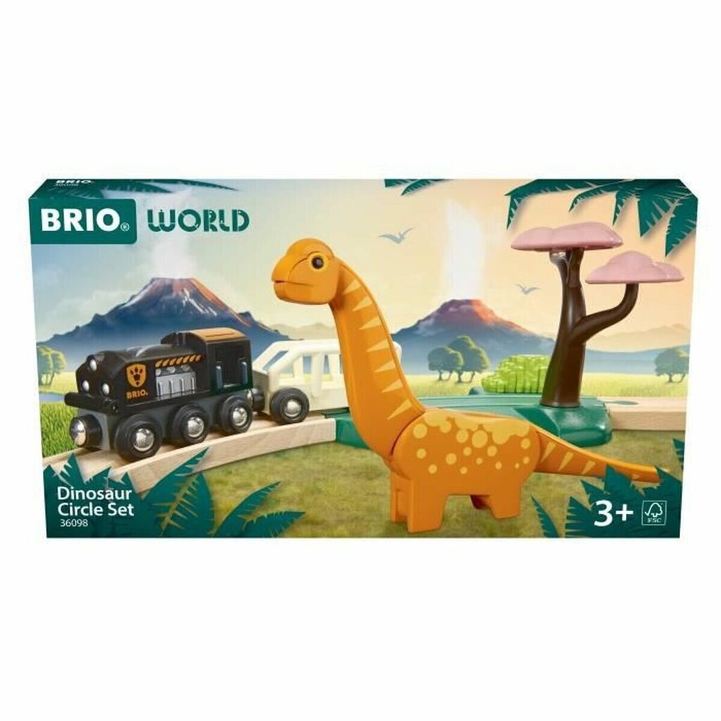 Rongikomplekt dinosaurusega Brio, 12 tk hind ja info | Poiste mänguasjad | kaup24.ee