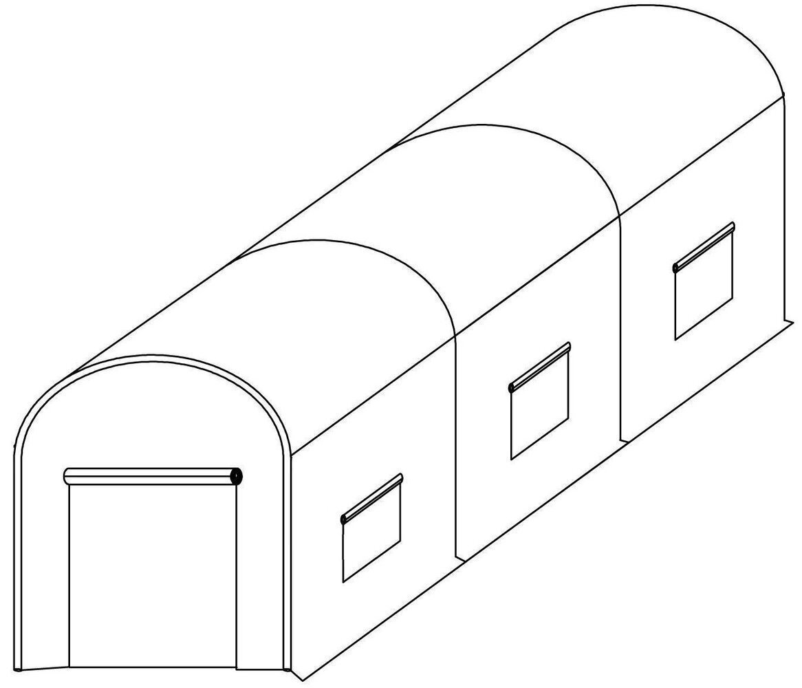 Kasvuhoone Funfit Garden, 450x200x200 cm hind ja info | Kasvuhooned | kaup24.ee