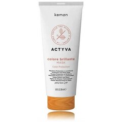 Toitev juuksemask Kemon Actyva Colore Brilliante, värvitud juustele, 200 ml цена и информация | Маски, масла, сыворотки | kaup24.ee