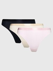 Трусы Tommy Hilfiger 3 Pack Waistband Logo Thong (Ext Sizes) Multi UW0UW044800VX 545665605 цена и информация | набор из 3 хлопковых женских трусиков с рисунком | kaup24.ee