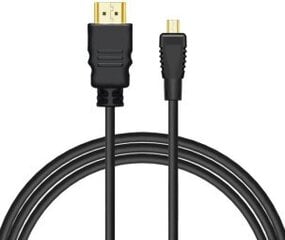 Kabelis Savio HDMI Male - Micro HDMI Male 1.5m Male цена и информация | Адаптеры и USB-hub | kaup24.ee
